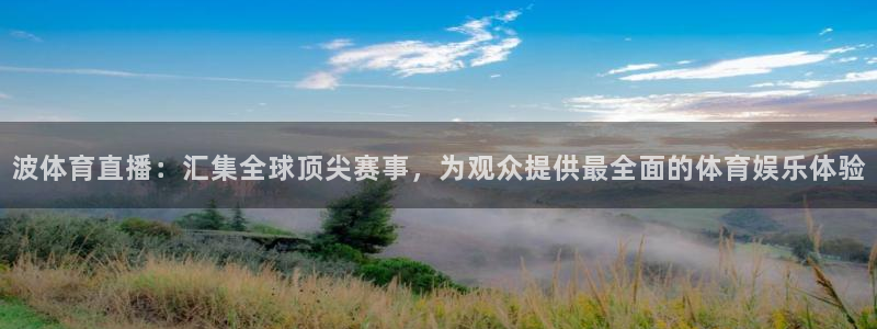 波体育直播：汇集全球顶尖赛事，为观众提供最全面的体育娱乐体验